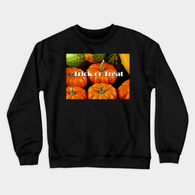 Trick or Treat Crewneck Sweatshirt by ikshvaku